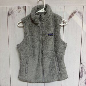 Patagonia Los Gatos Vest Women’s Small Drifter Gray Soft Fuzzy EUC